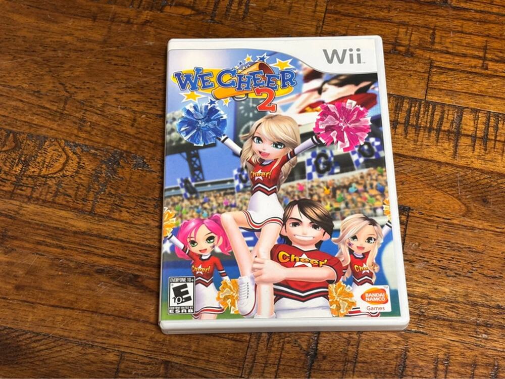 Bandai Namco We Cheer 2 Nintendo Wii Simulation Manual Game Case E10+